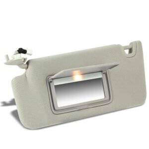 Gray Drive Side (Left) OE Sun Visor Sunshade For 08-10 Accord/10-11 Crosstour