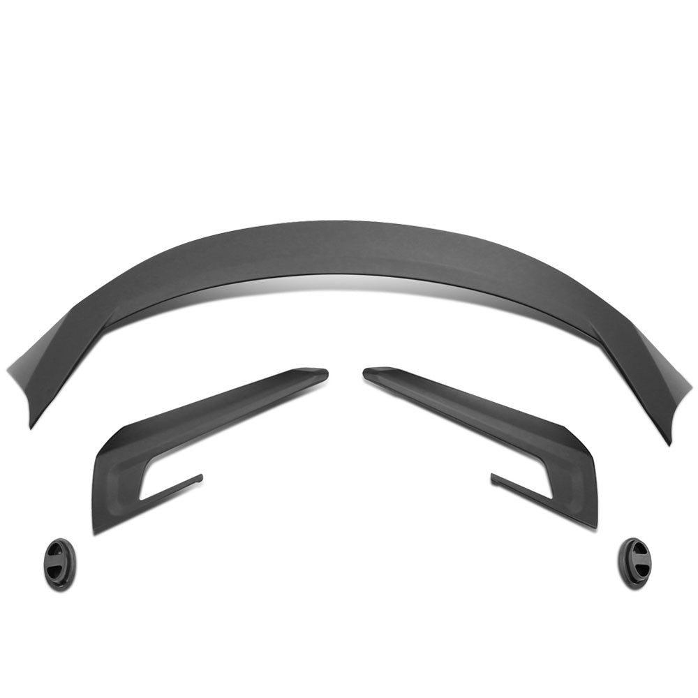 Black Matte ABS Plastic 3PC Style Spoiler with Side Panel Body Kit For 17+ Tesla Model 3