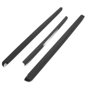 3PCs Black Gloss Bump Textured Tailgate & Truck Bed Cap For 05-14 Nissan Frontier King Cab [Extended] 73.3″ Bed (D40 2nd Gen)