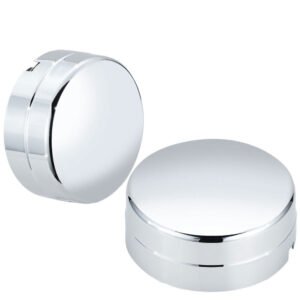 Push-On Badgeless Blank Faced Style Chrome Wheel Rim Cap [8.75″ DIA x 3.25″ Tall] For 03-10 Ram 3500 (3rd)11-18 Ram 3500 (4th)