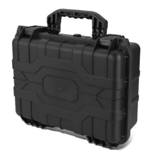 Black Heavy Duty IP65 Rated Water/Dust Proof Storage Case with Foam Insert 15″ x 11″ x 4.5″