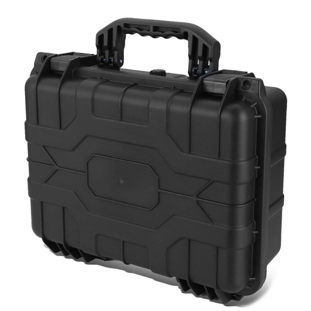Black Heavy Duty IP65 Rated Water/Dust Proof Storage Case with Foam Insert 15″ x 11″ x 4.5″