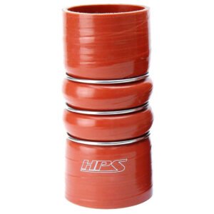 HPS 5″ (127mm) ID, 10″ (254mm) Long Orange 4-Ply Aramid Reinforced Silicone CAC Hose HOT Side