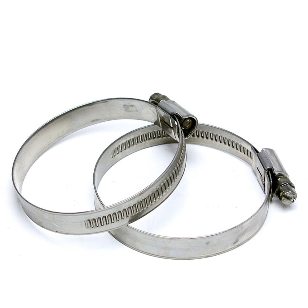 2x HPS Stainless Steel Embossed Clamp 5-1/8″, 6″ (130mm-152mm) Size# 88