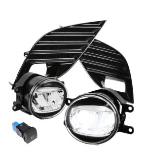 Clear Lens LED Front Bumper Fog Light Lamps w/Switch For 18-20 Toyota Camry SE XSE ONLY