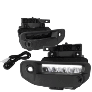 Smoked Lens LED Front Bumper Fog Light Lamps+DRL Bar w/Switch For 19-22 Ram 1500 (DT 5th)