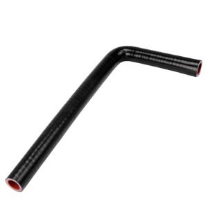 HPS 5/16″ (8mm) ID, with 5″ and 48″ Leg Long Black 4-Ply Reinforced Silicone 90 Degree Elbow Coupler Hose