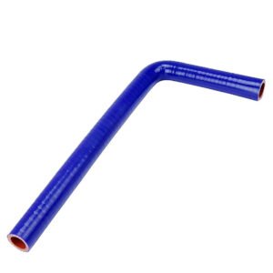 HPS 5/8″ (16mm) ID, with 5″ and 48″ Leg Long Blue 4-Ply Reinforced Silicone 90 Degree Elbow Coupler Hose