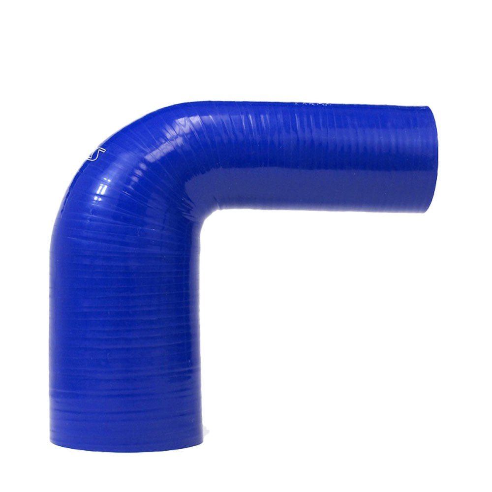 HPS 1.5″, 1.87″ (38mm, 48mm) ID, 4″ L 4Ply Silicone 45 Degree Elbow Hose Blue, 4 l 4ply silicone 45 degree