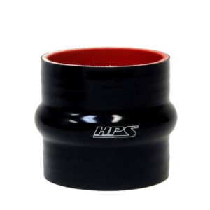 HPS 1.87″ (48mm) ID, 4″ Long Black 4-Ply Reinforced Silicone Straight Hump Coupler Hose