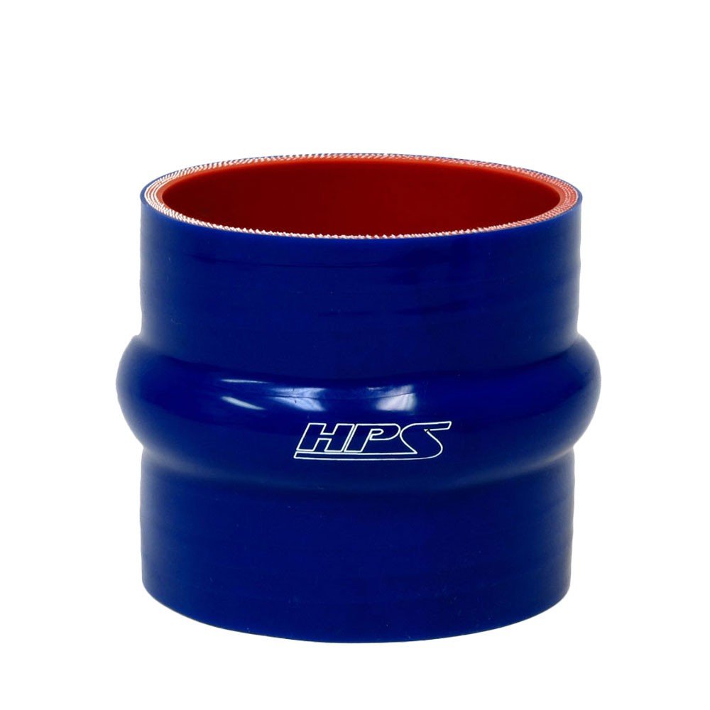 HPS 1.87″ (48mm) ID, 4″ Long Blue 4-Ply Reinforced Silicone Straight Hump Coupler Hose
