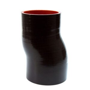 HPS 1.25″ (32mm) ID, 6″ Leg Long Black 4-Ply Silicone 1/2″ Offset Coupler Hose