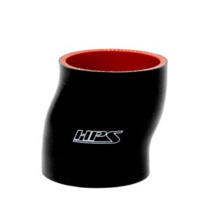 HPS 4″ (102mm) ID, 4″ Leg Long Black 4-Ply Silicone 1/2″ Offset Coupler Hose