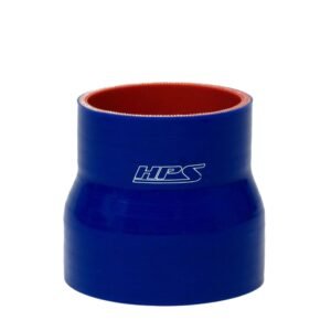 HPS 0.75″, 1.38″ (19mm, 35mm) ID, 3″ Long Blue 4-Ply Reinforced Silicone Straight Reducer Coupler Hose