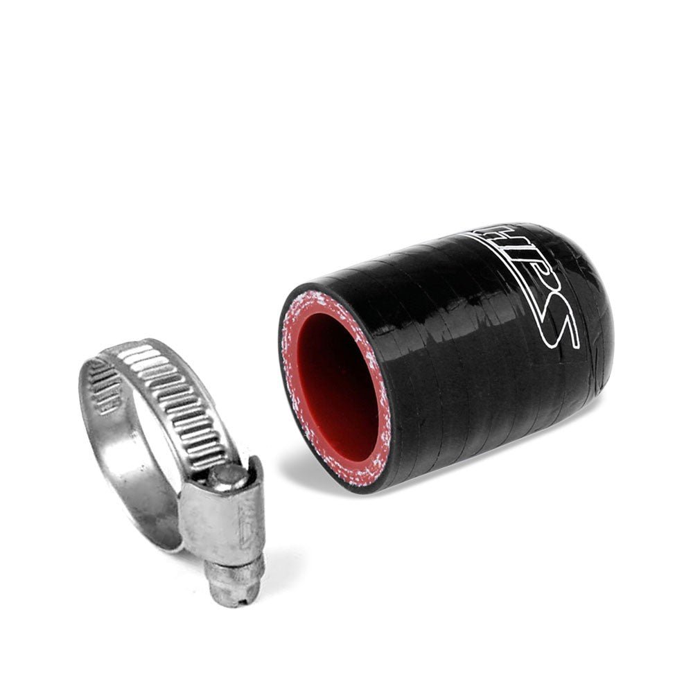 HPS 9/16″ (14mm) ID, 1-5/8″ Long Black Silicone Reinforced Coolant Cap w/Clamp For Bypass Heater Vacuum Valve Water Port