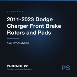 2011-2023 Dodge Charger Front Brake Rotors and Pads from PartSmith Co.