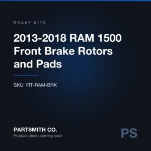 2013-2018 RAM 1500 Front Brake Rotors and Pads from PartSmith Co.