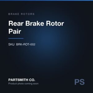 Rear Brake Rotor Pair from PartSmith Co.